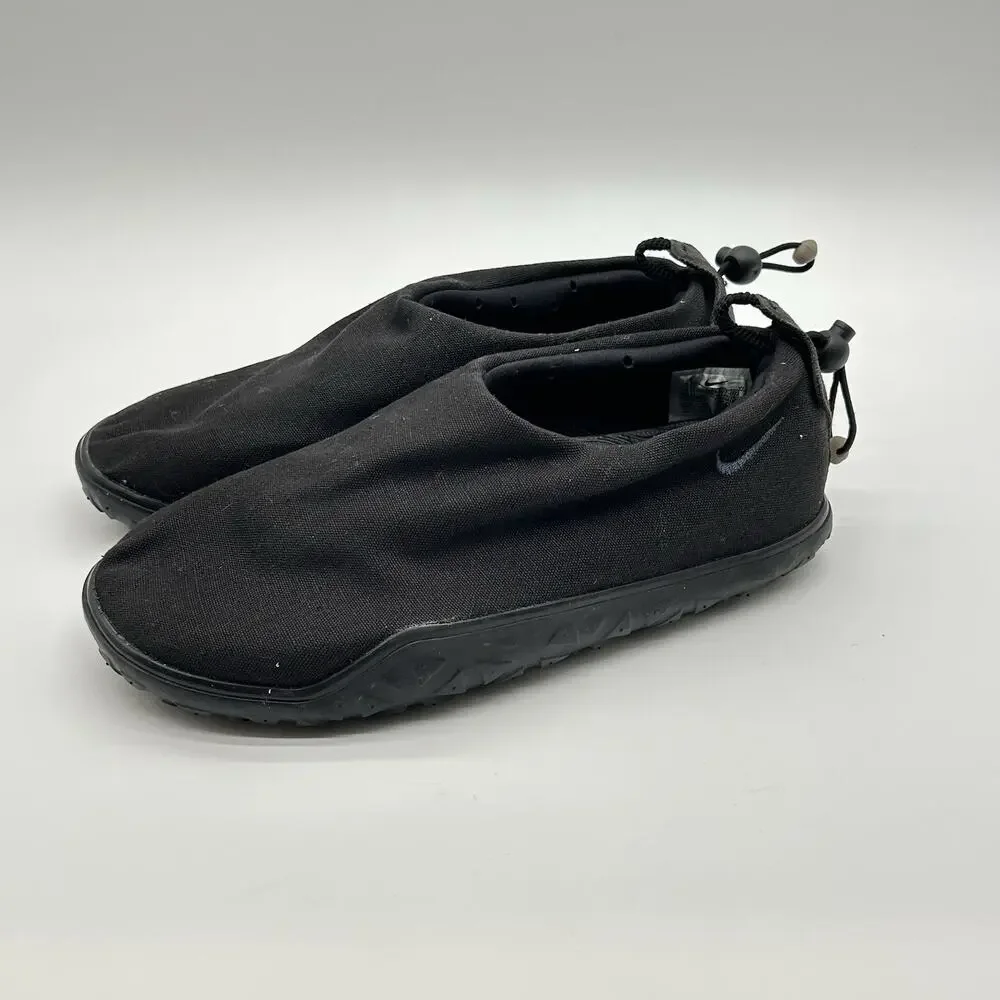 Nike ACG Moc Mens Size 9.5 Black Canvas Slip On